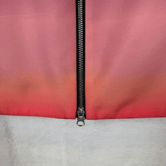 Rebecca Minkoff Ombre Knee Length Skirt Pockets Back Reversible Zipper Size 10 - Picture 5 of 13